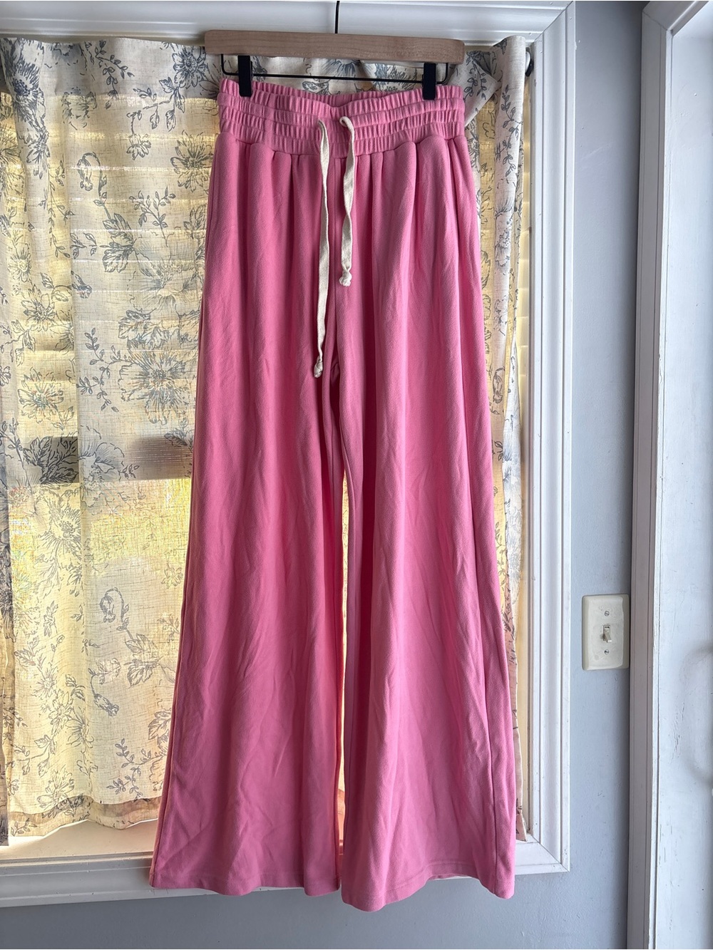 Ampersand Ave Performance Fleece Free Time Comfy Pants Pink Tulip